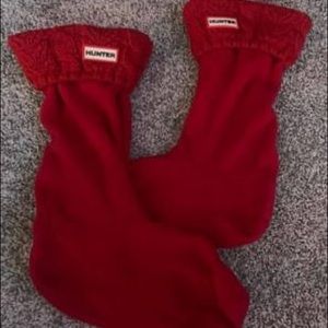 Red Hunter Boot Socks
